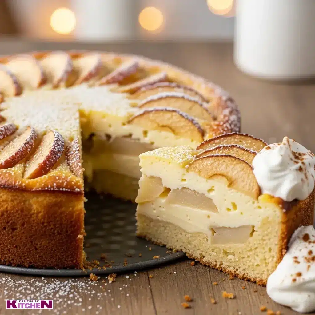 creamy Apple Custard Impossible Pie