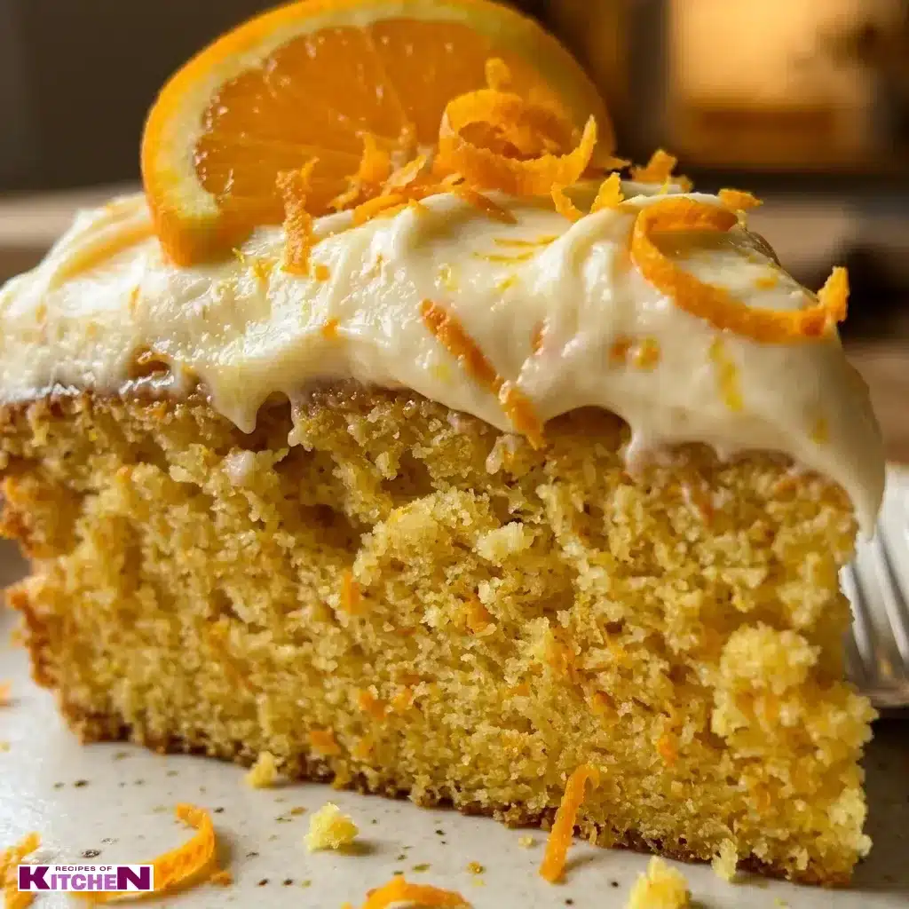 orange cream cake