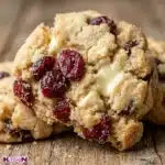 white chocolate cranberry shortbread cookies