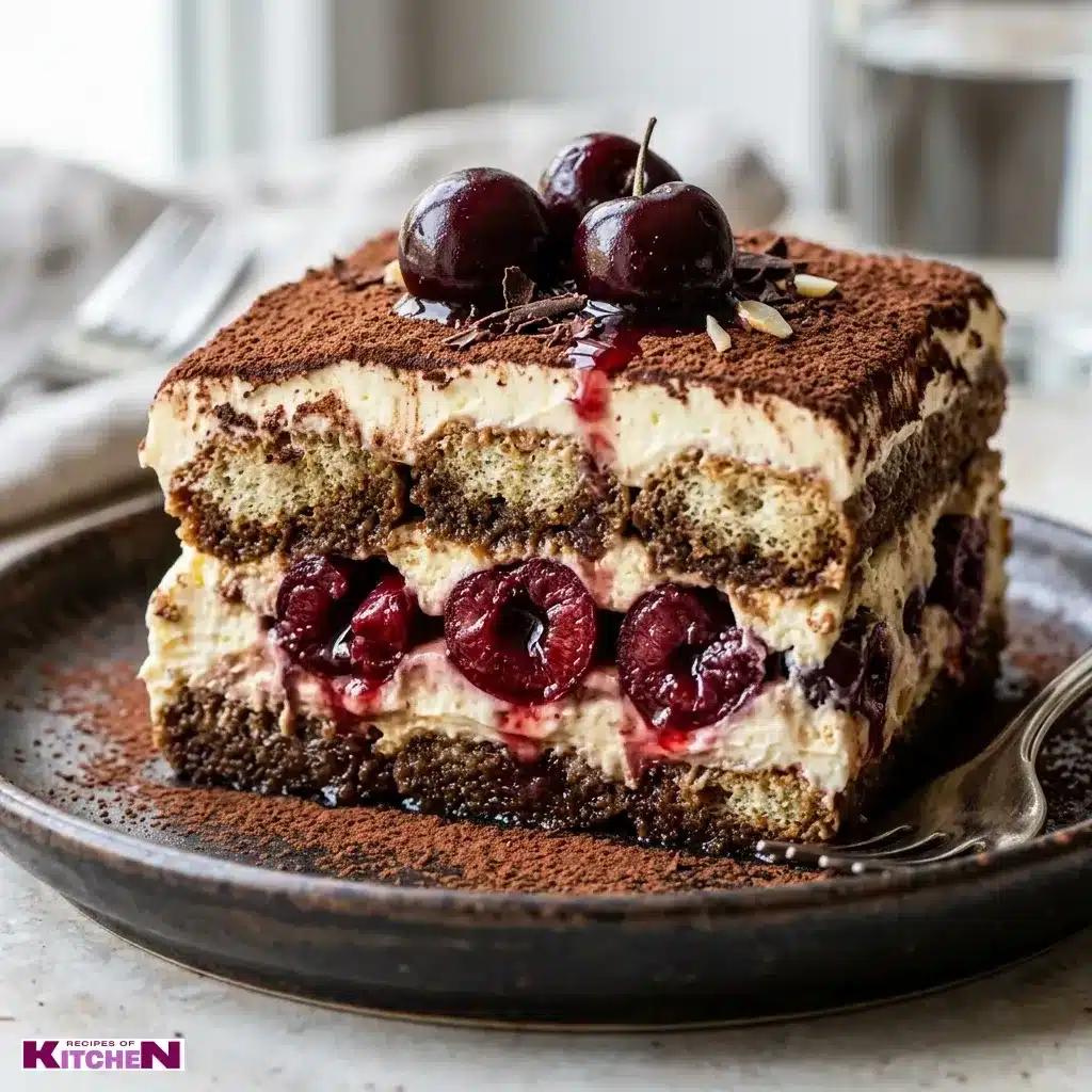 Cherry Amaretto Tiramisu