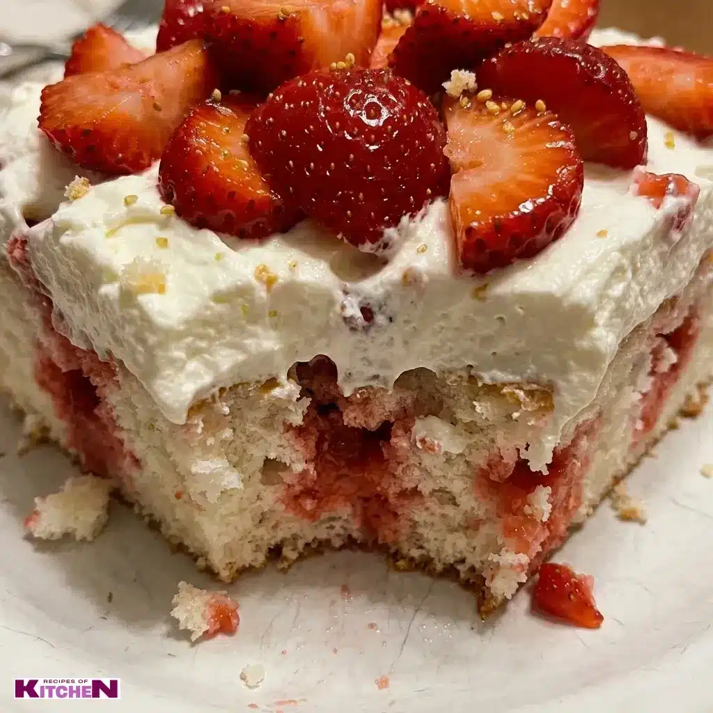 strawberry shortcake poke cake​