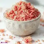 strawberry shortcake with crumbs