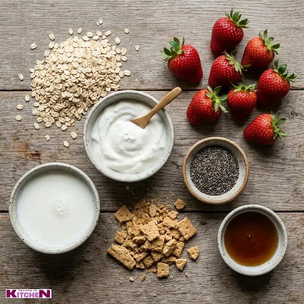 strawberry shortcake overnight oats