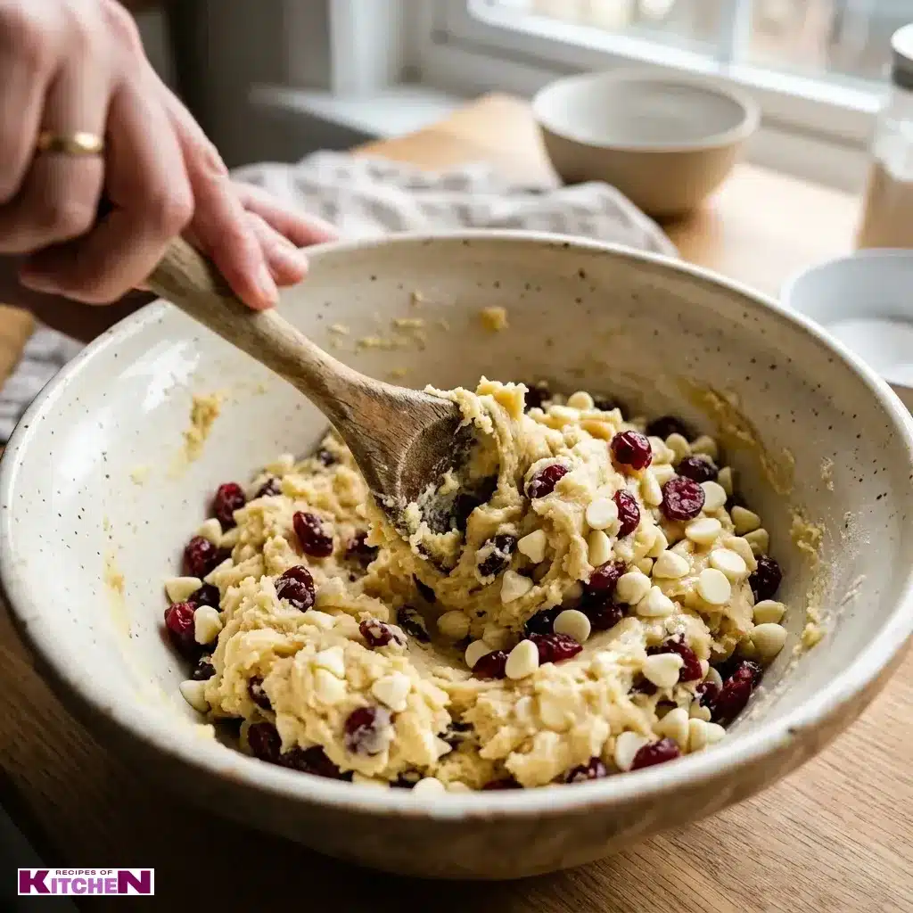 white chocolate cranberry shortbread cookies
