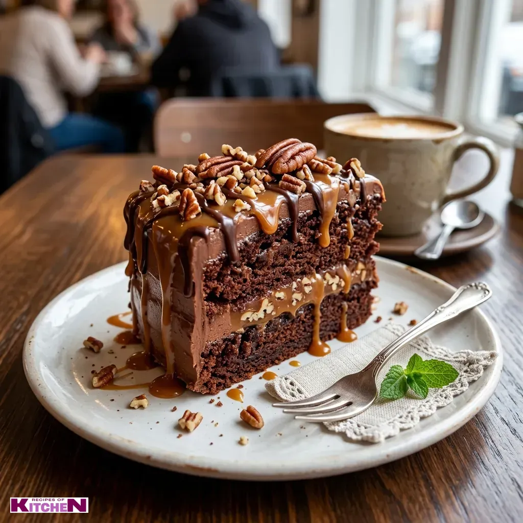 Turtle Caramel Cake