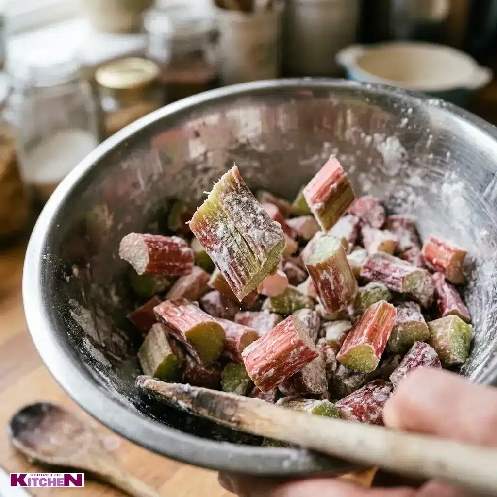 creamy rhubarb cream cheese bars​
