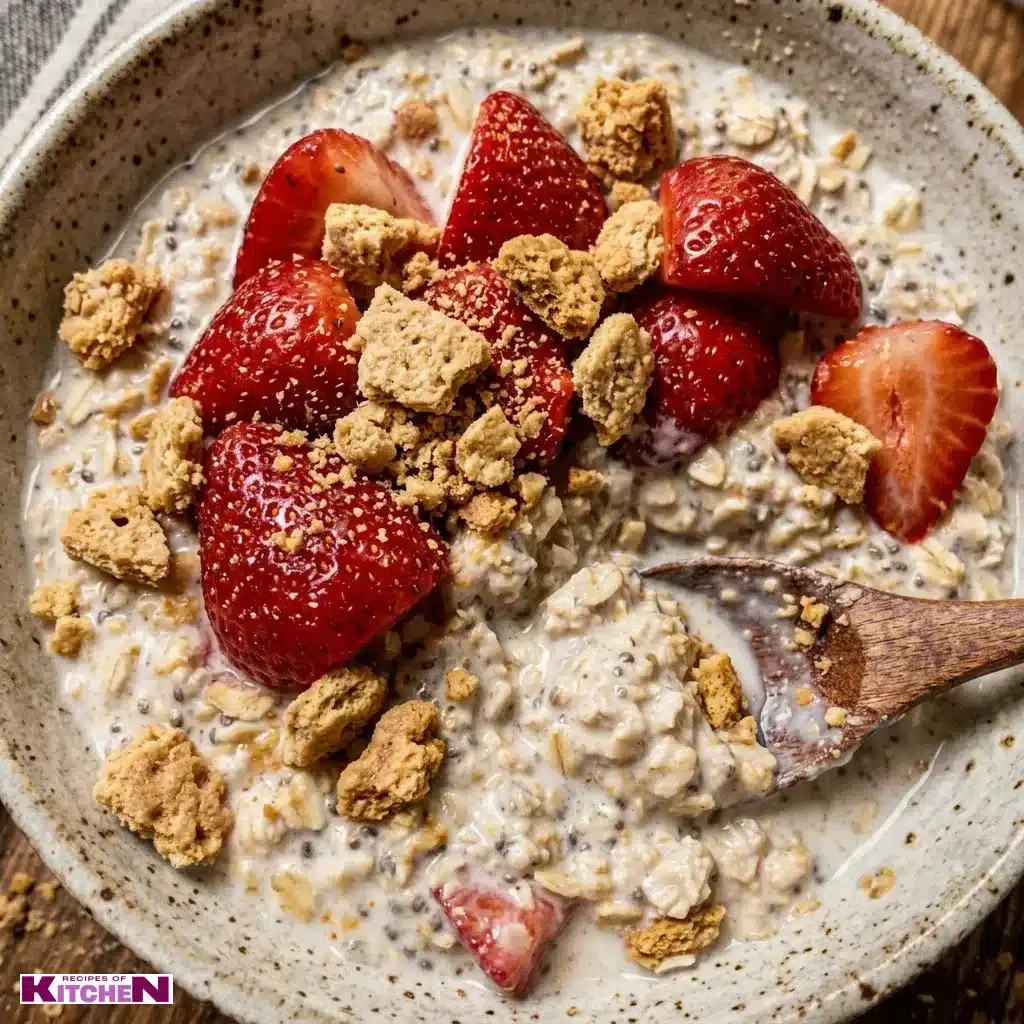 strawberry shortcake overnight oats