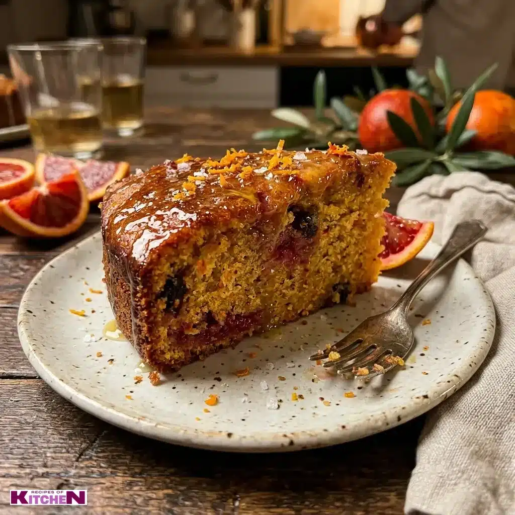 blood orange olive oil cake