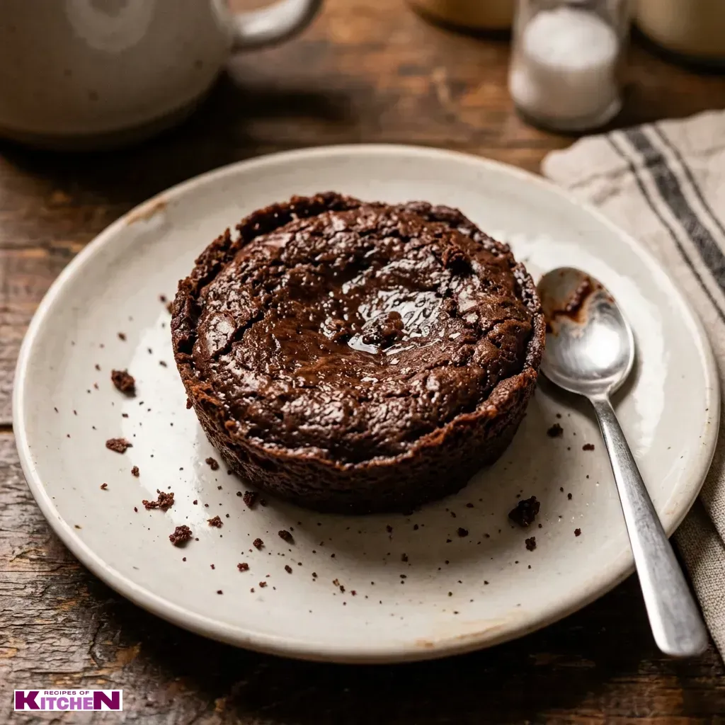 easy mug brownie 3 ingredients
