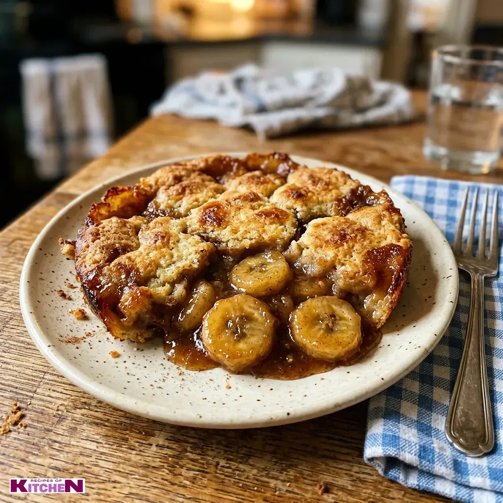 Southern Banana Cobbler Recipe