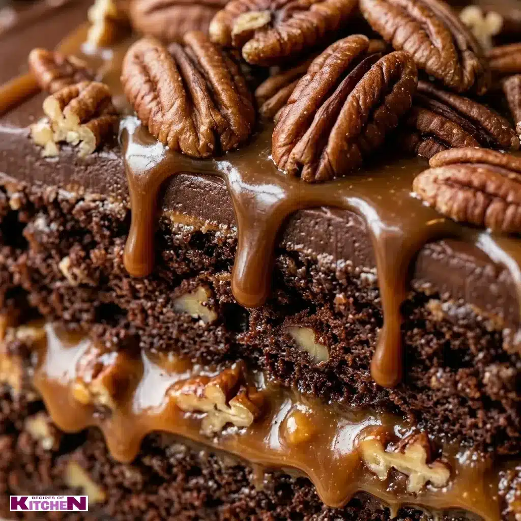 Turtle Caramel Cake
