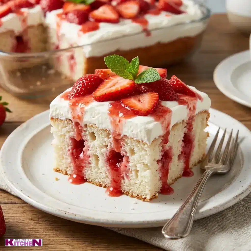 strawberry shortcake poke cake​