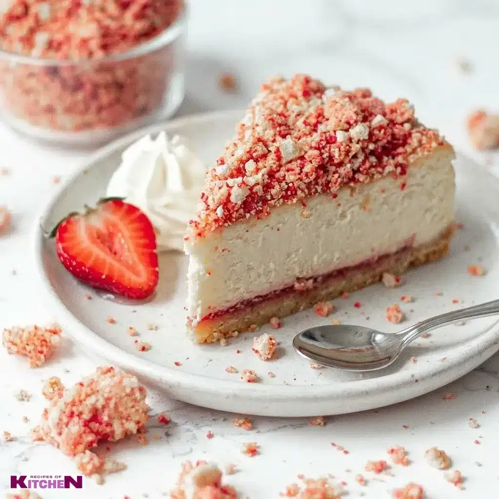 strawberry shortcake with crumbs