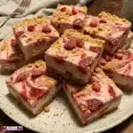 Frozen Strawberry Cheesecake Bars