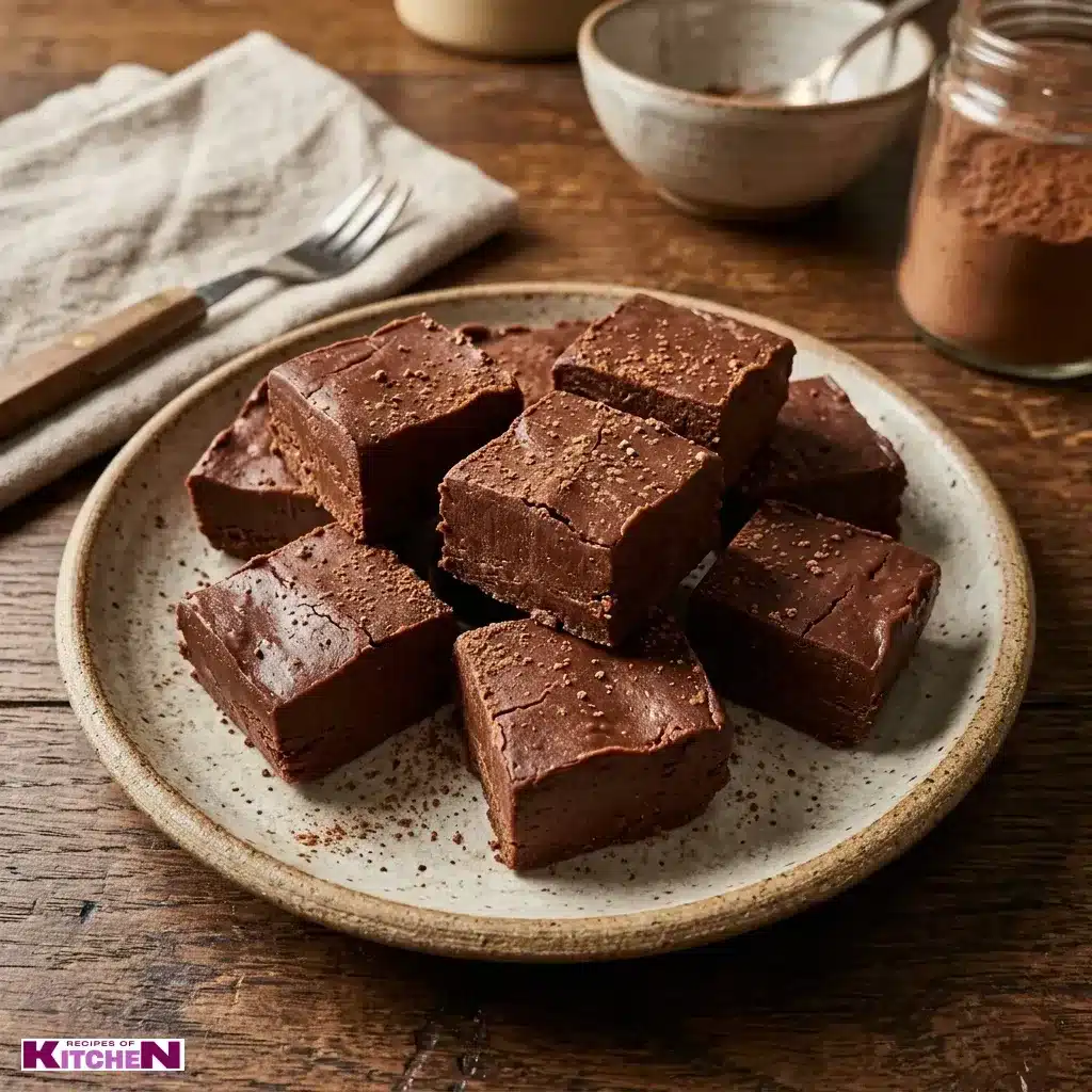 High Protein Sugar Free Fudge 5 Ingredients