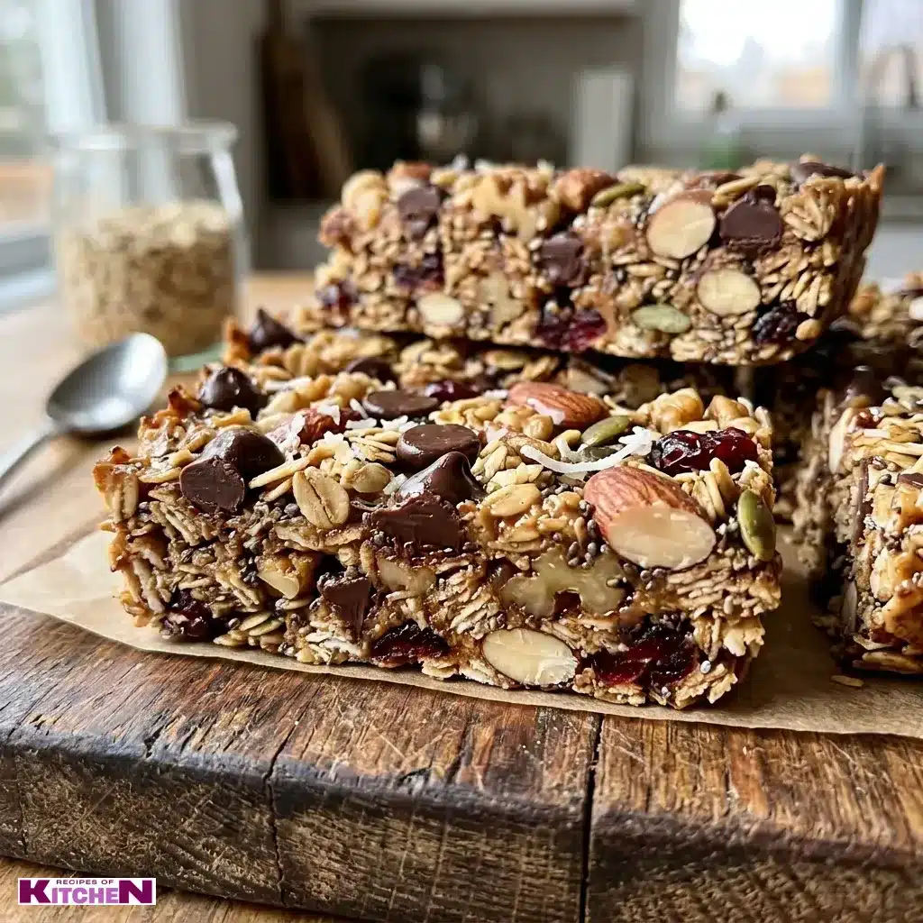 Homemade No Bake Granola Bars