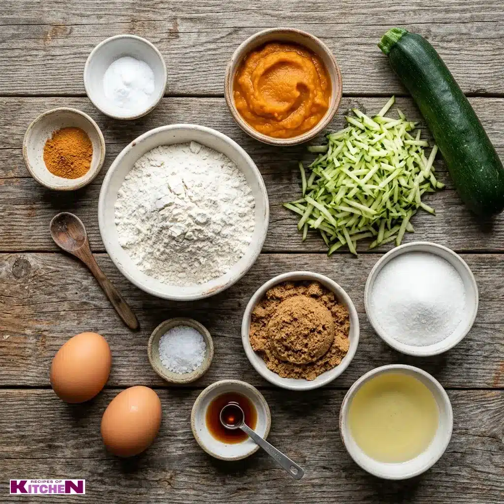 Pumpkin Zucchini Bread