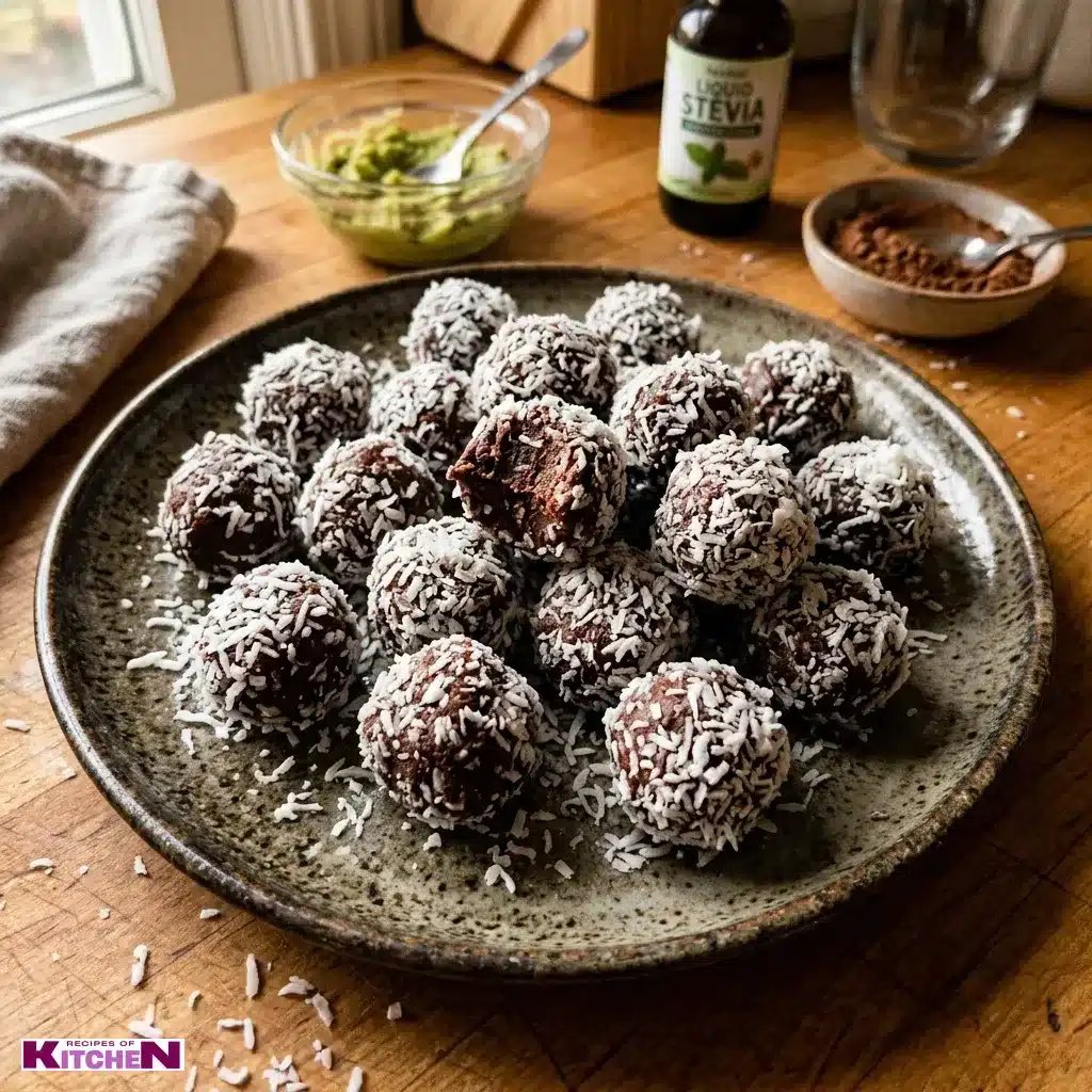Sugar Free No Bake Chocolate Truffles — 4 Ingredients