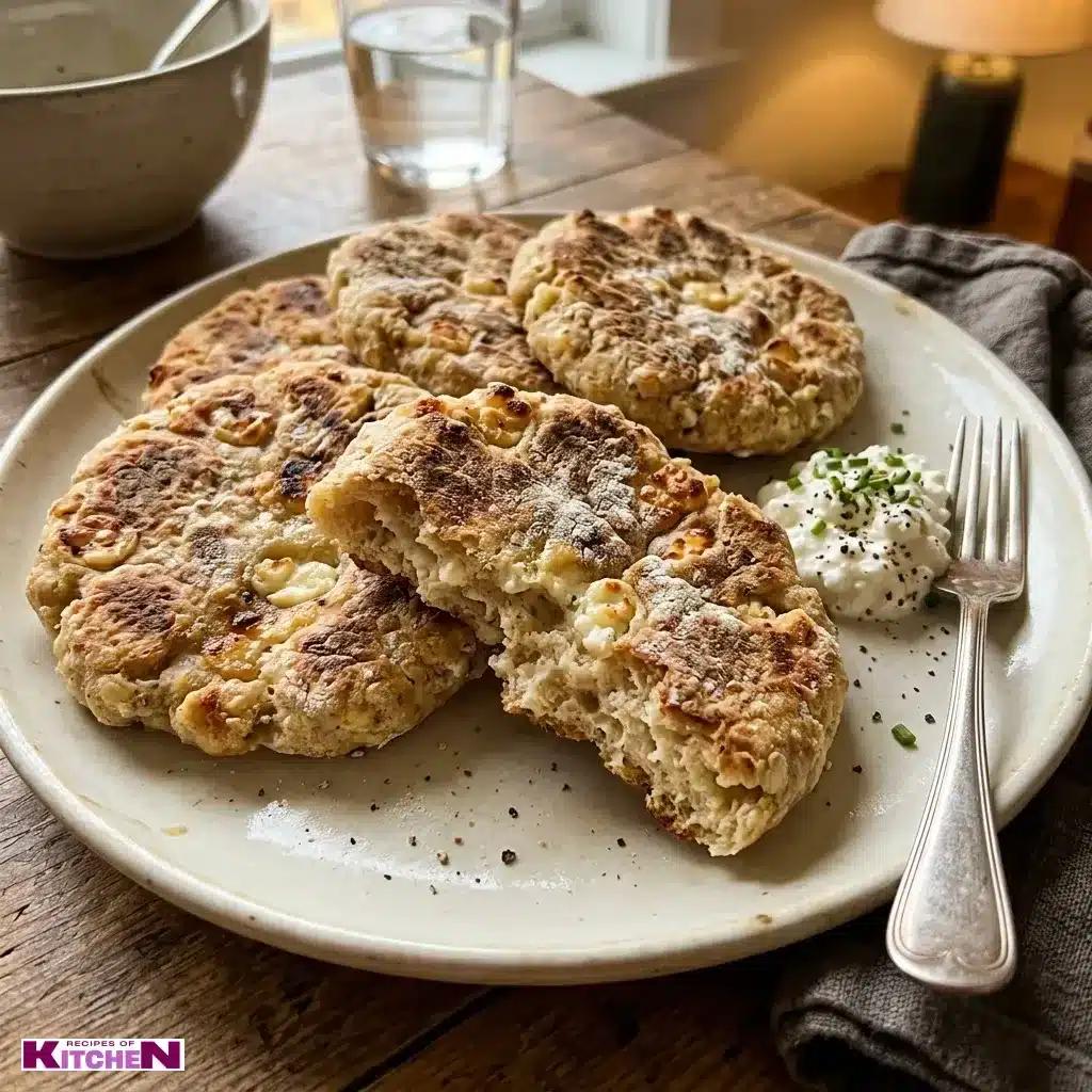 2 Ingredient Flatbread with Cottage Cheese