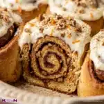 Carrot cake cinnamon rolls