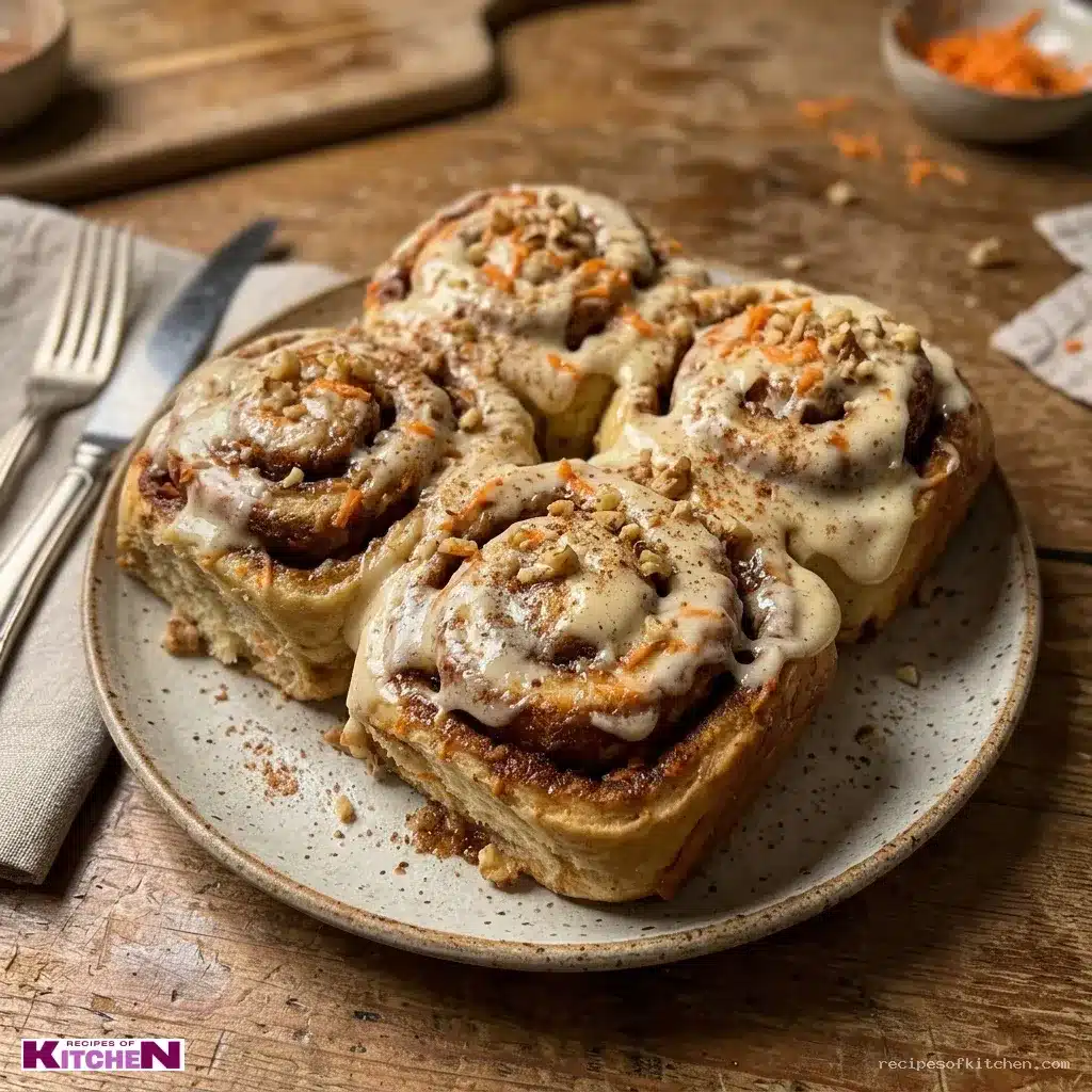 Carrot cake cinnamon rolls