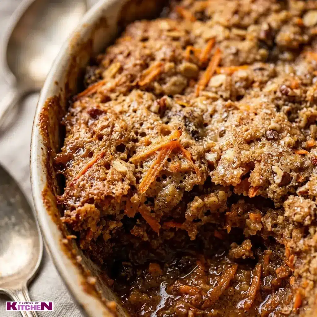 Carrot cake cobbler