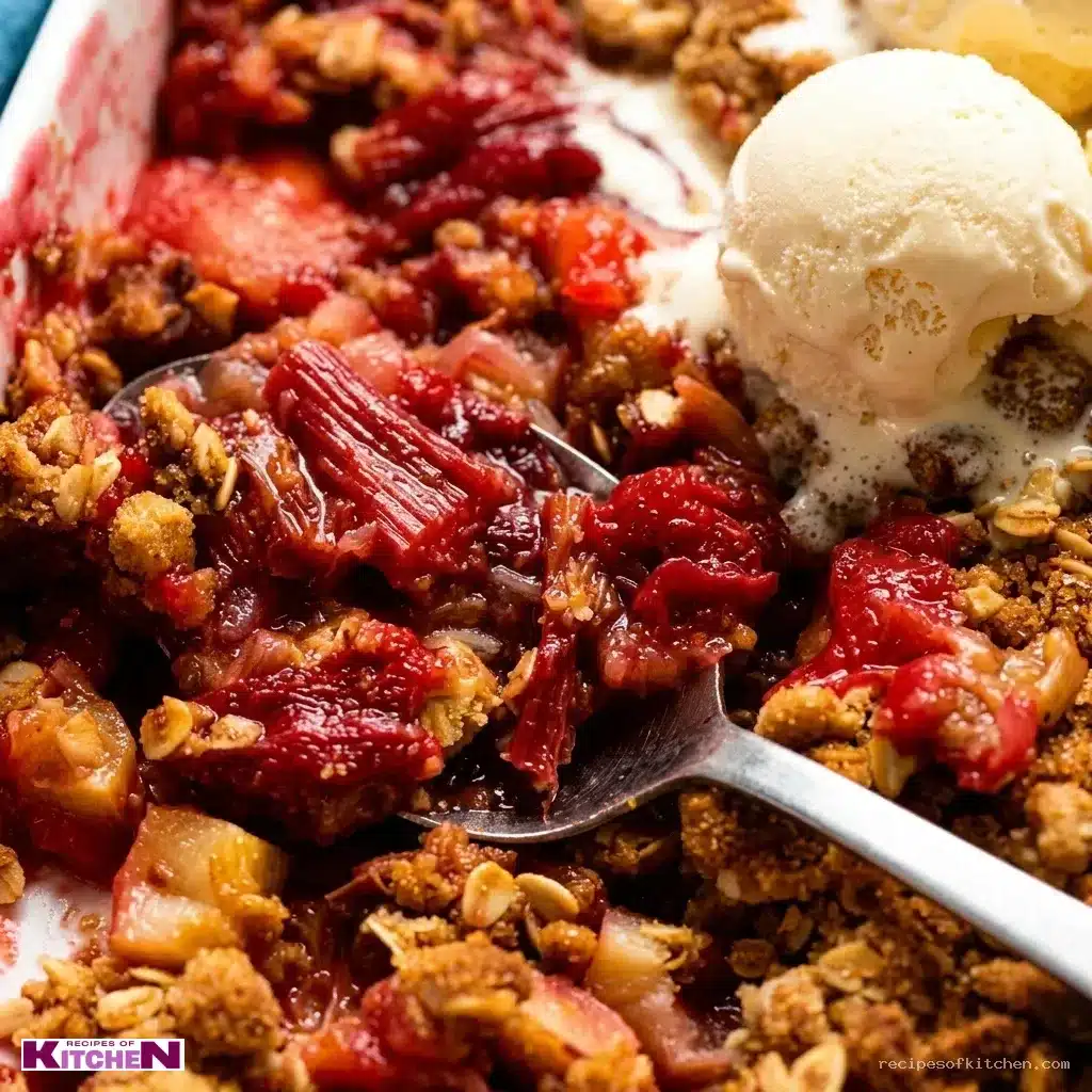 apple and rhubarb crumble recipe