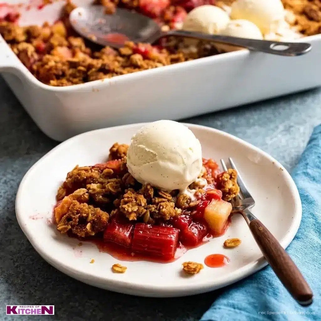 apple and rhubarb crumble recipe