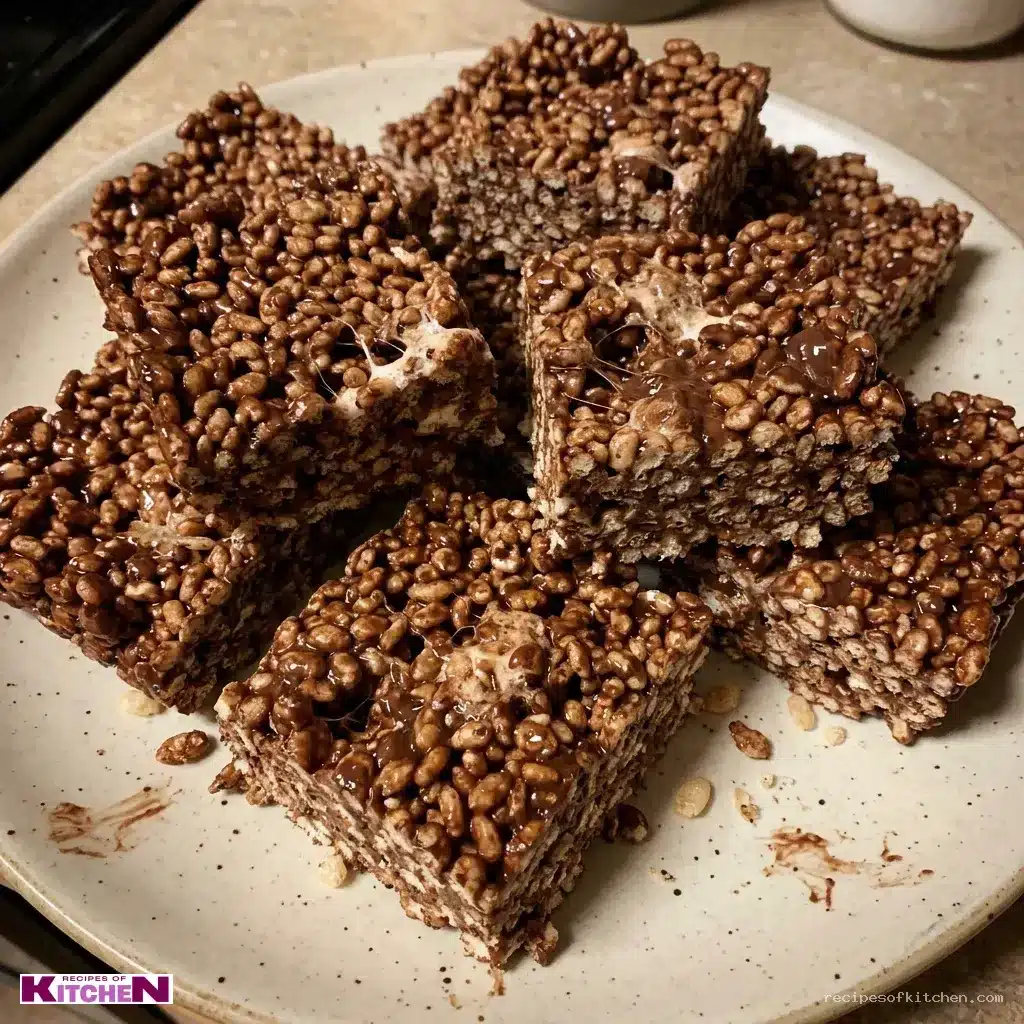 nutella rice krispie bars